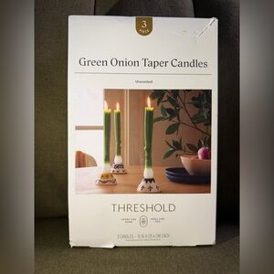 Threshold Green Onion Taper Candles
